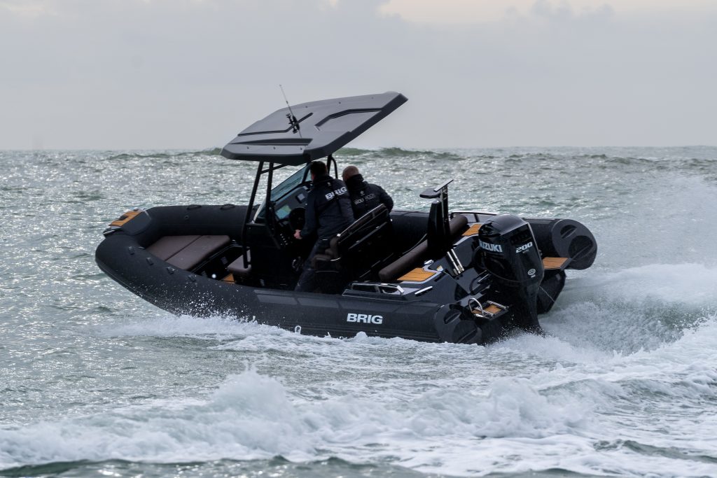 BRIG RIB handling coastal conditions off the North Wales coast
