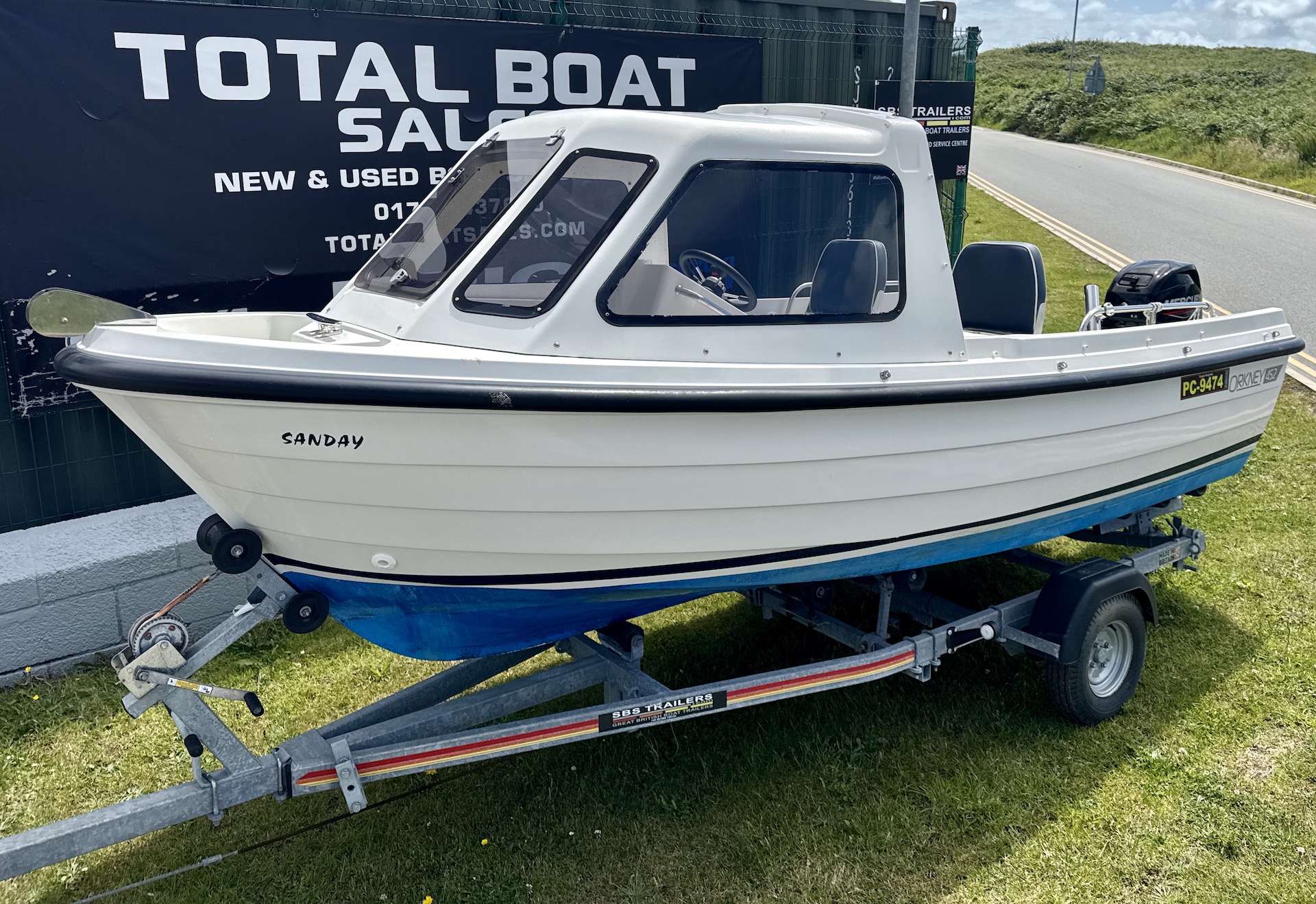 Orkney 452 — Mercury 30hp Four-Stroke — SBS Roller Trailer